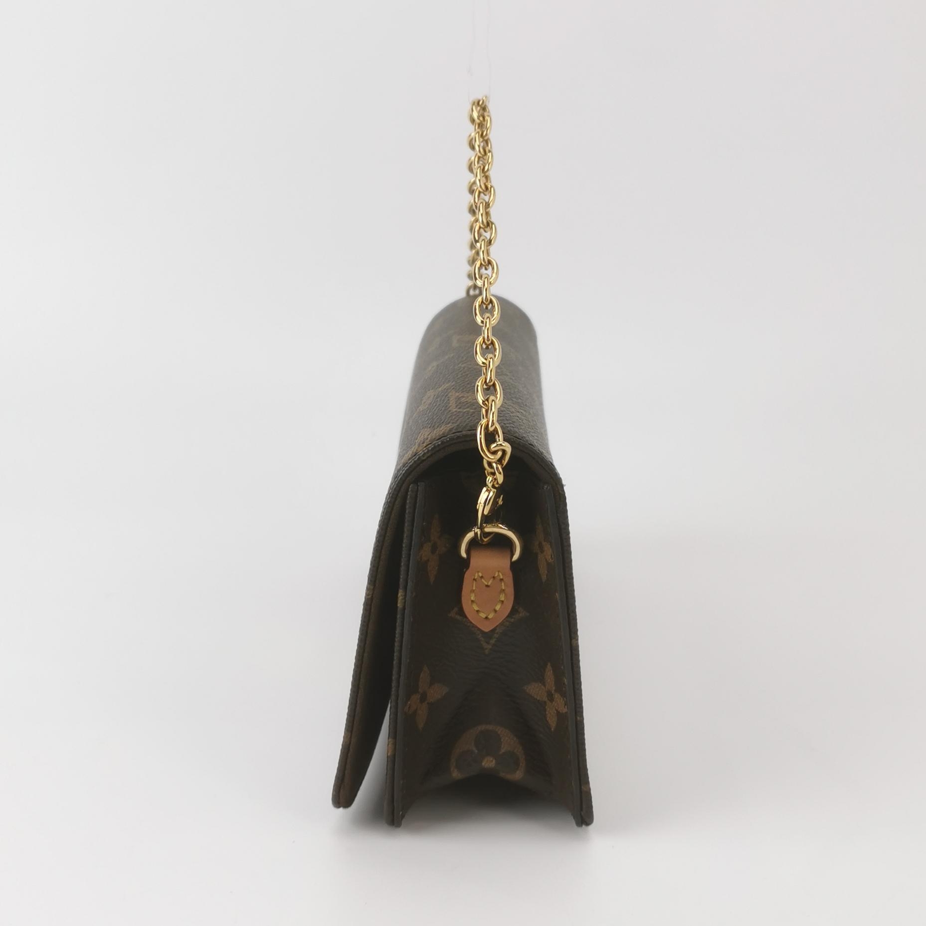 Louis Vuitton(LV) Lily Wallet on Chain Monogram Canvas — photo 3 of 13