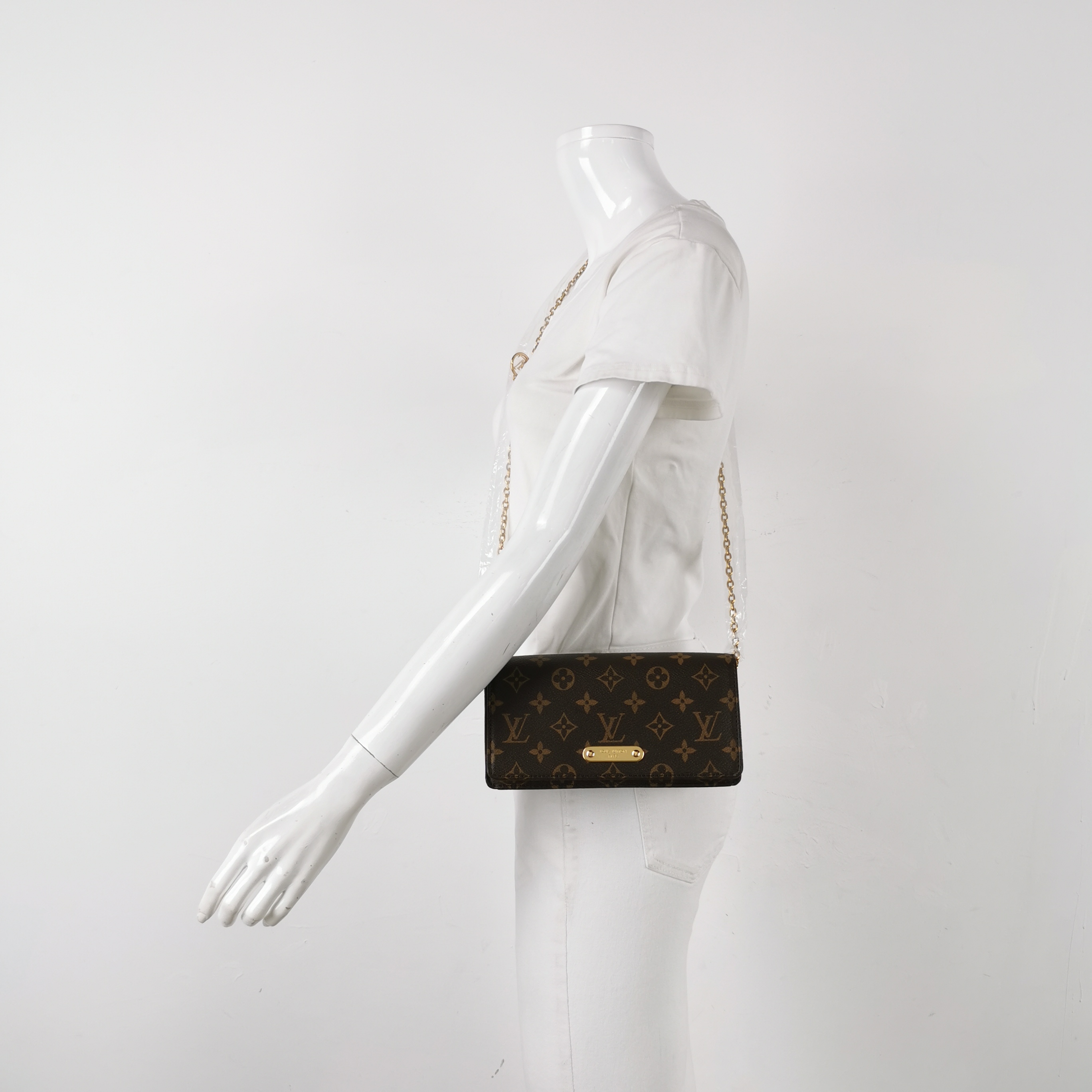 Louis Vuitton(LV) Lily Wallet on Chain Monogram Canvas — alternate view