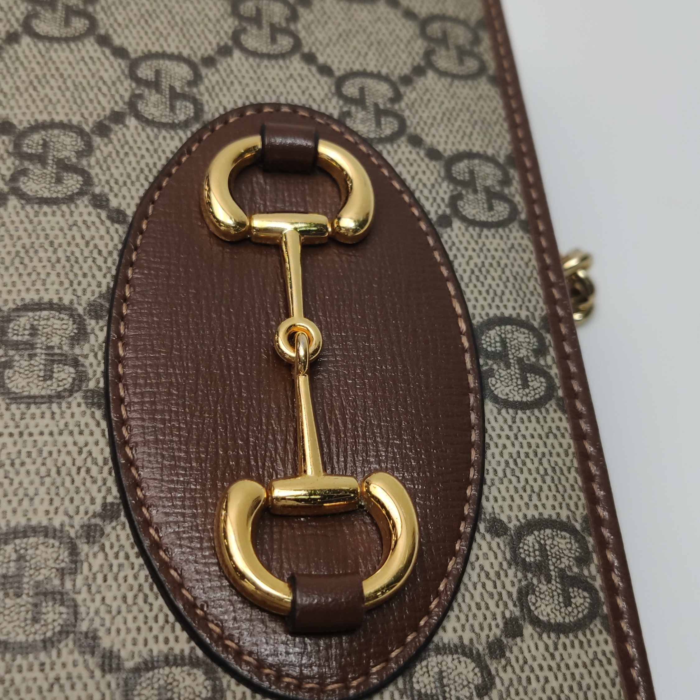 Gucci Horsebit 1955 Chain Wallet GG Coated Canvas — photo 9 of 16