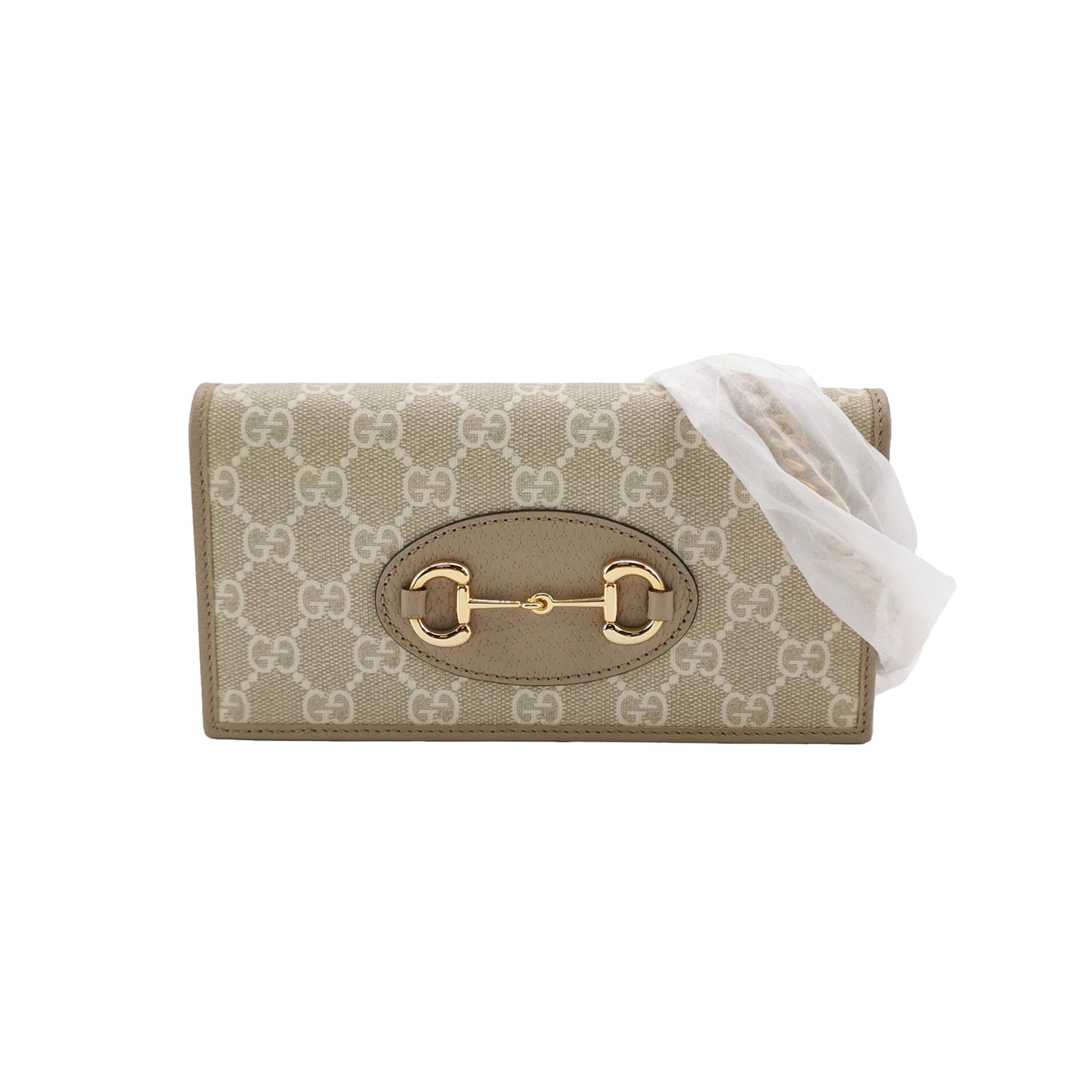 Gucci Horsebit 1955 Chain Wallet GG Coated Canvas — photo 1 of 13
