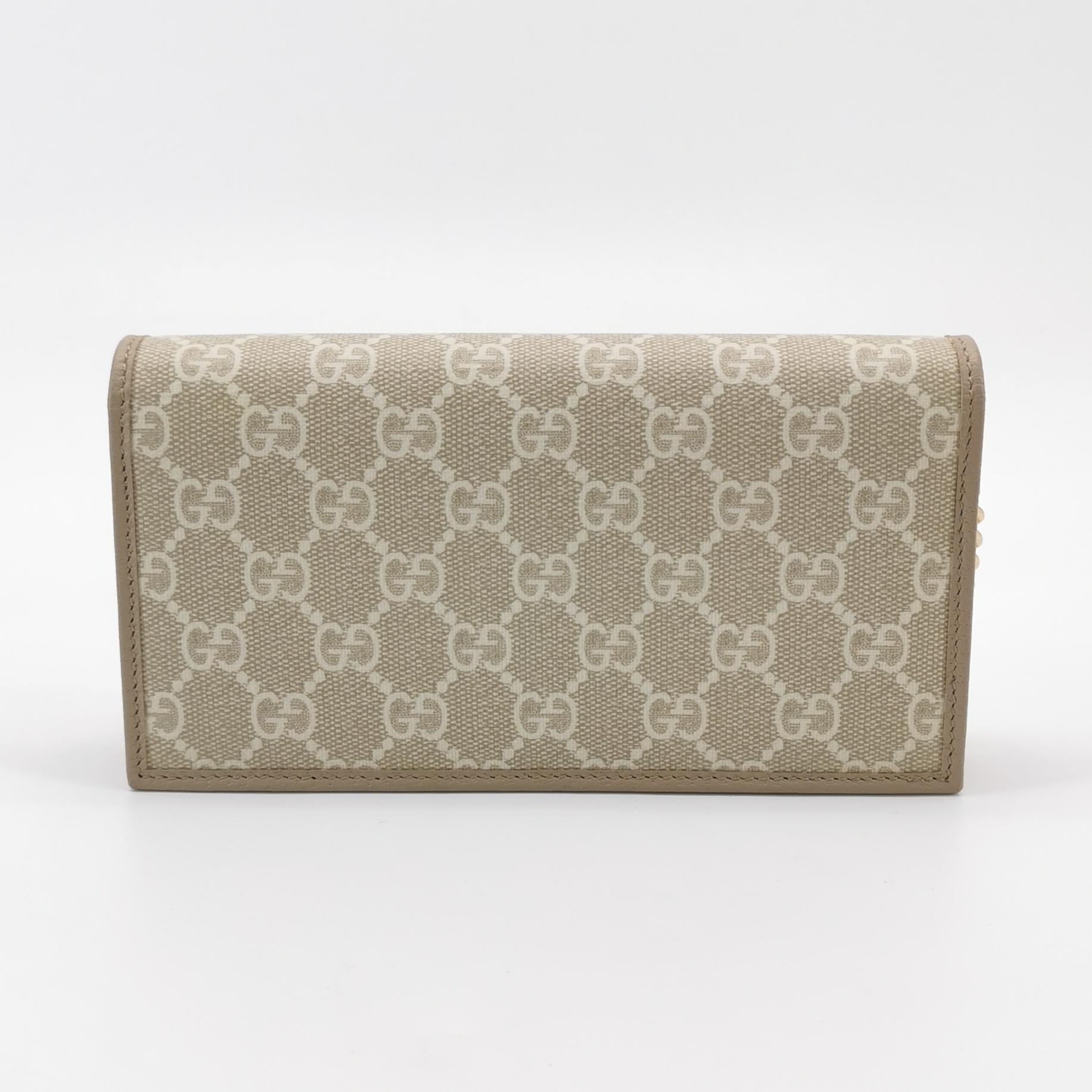 Gucci Horsebit 1955 Chain Wallet GG Coated Canvas — photo 6 of 13