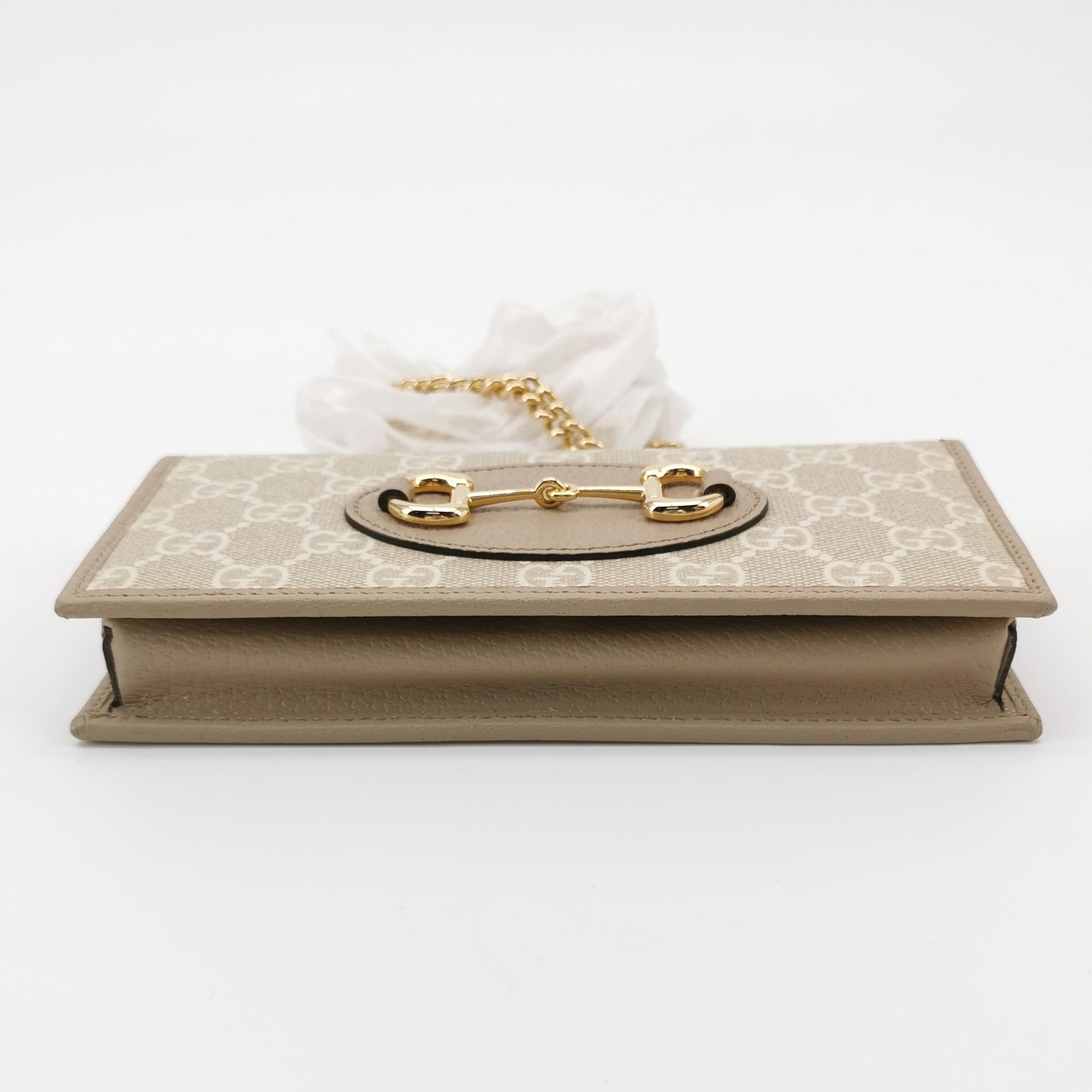 Gucci Horsebit 1955 Chain Wallet GG Coated Canvas — photo 5 of 13