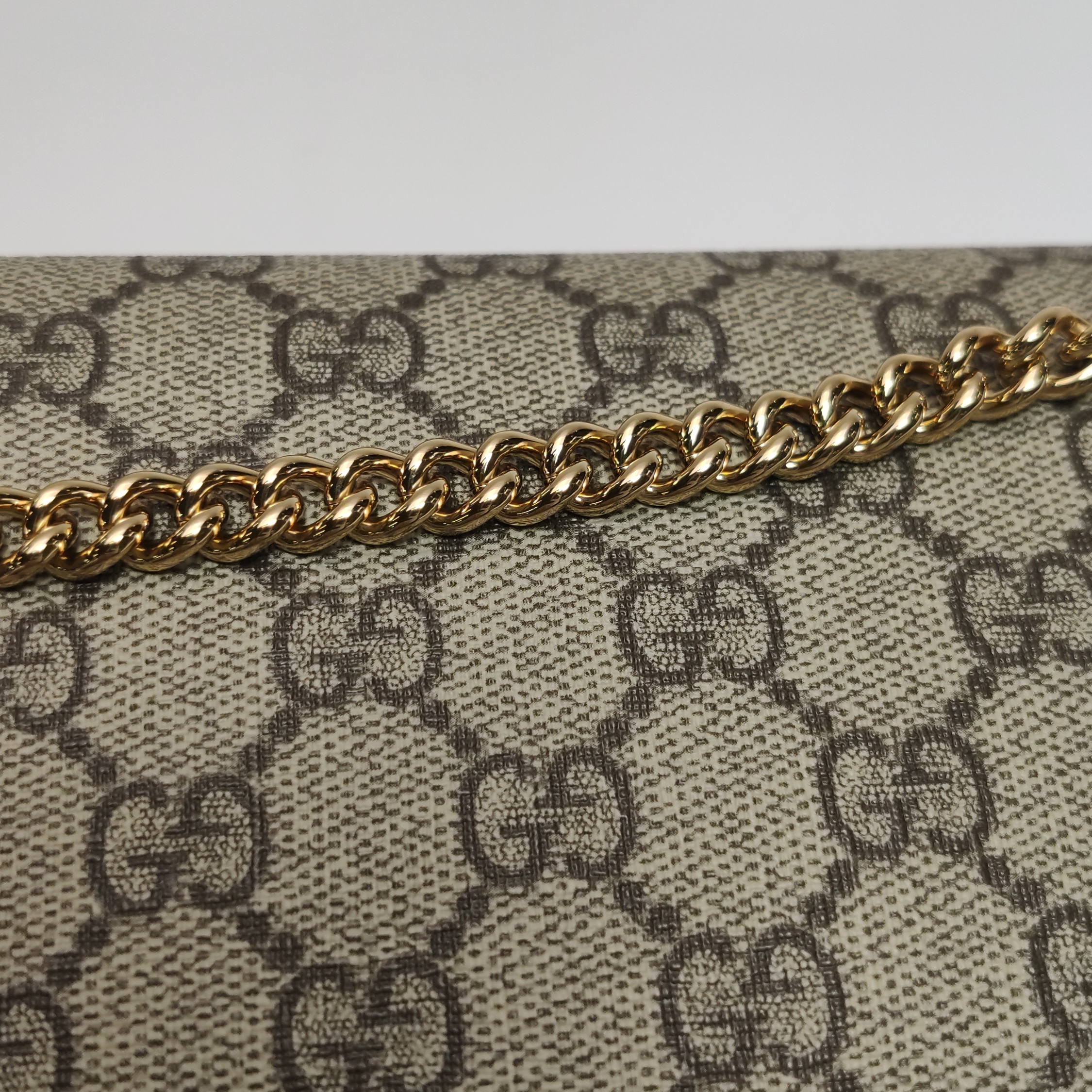 Gucci Horsebit 1955 Chain Wallet GG Coated Canvas — photo 9 of 12