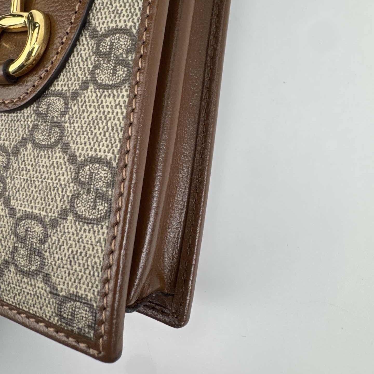 Gucci Horsebit 1955 Chain Wallet GG Coated Canvas — photo 11 of 12