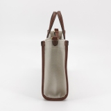 Burberry Freya Shopping Tote Canvas with Leather Mini — thumbnail 3
