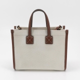 Burberry Freya Shopping Tote Canvas with Leather Mini — thumbnail 5