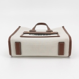 Burberry Freya Shopping Tote Canvas with Leather Mini — thumbnail 6