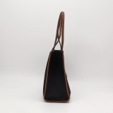 Burberry Freya Shopping Tote Canvas with Leather Small — thumbnail 3