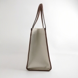Burberry Freya Shopping Tote Canvas with Leather Medium — thumbnail 4