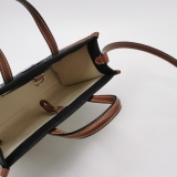 Burberry Freya Shopping Tote Canvas with Leather Mini — thumbnail 6