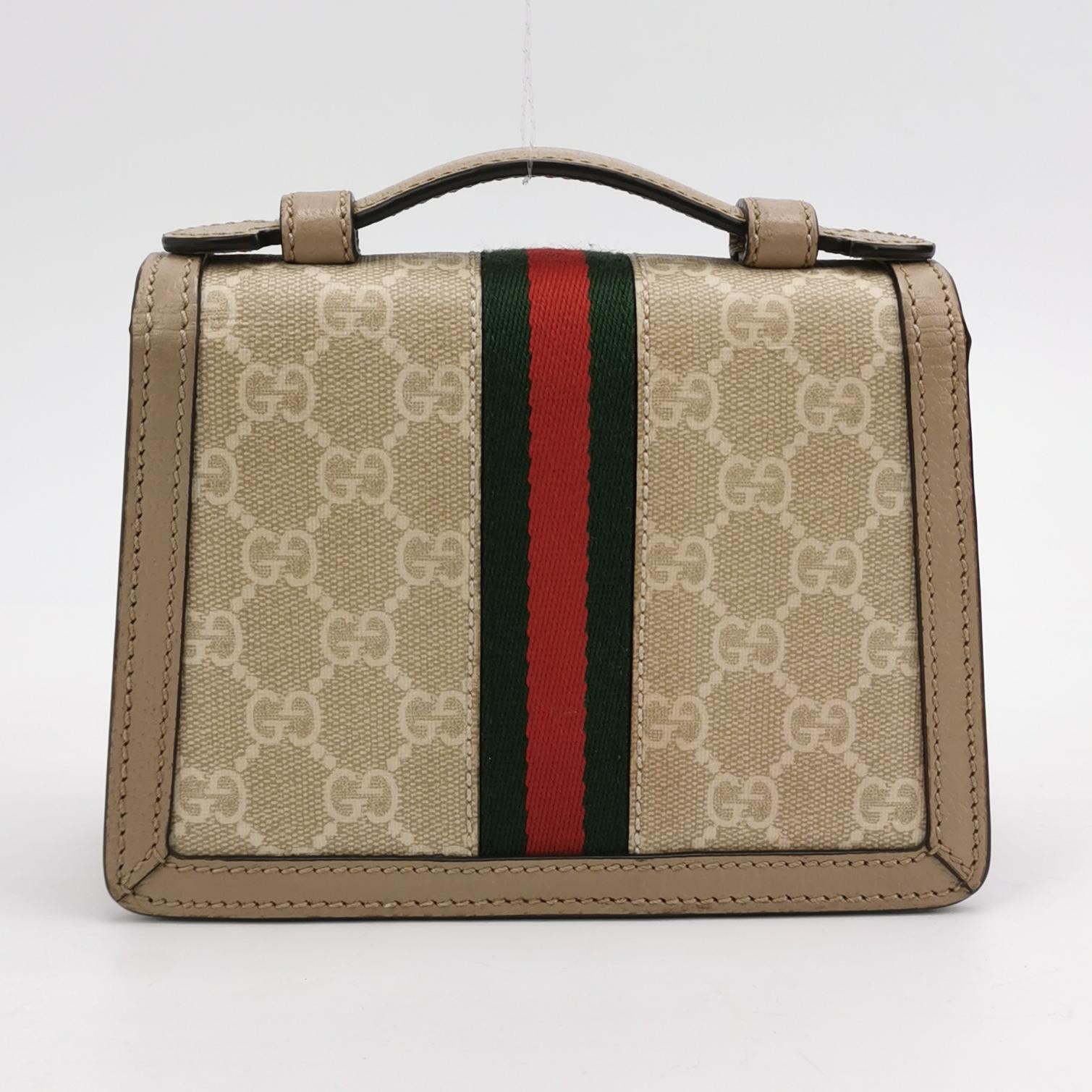  Gucci Ophidia Flap Top Handle Bag Leather Mini — photo 5 of 13