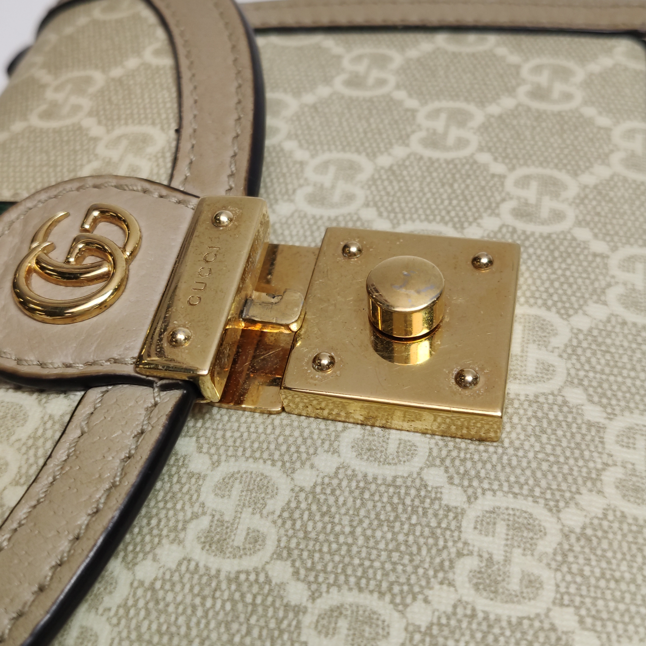  Gucci Ophidia Flap Top Handle Bag Leather Mini — photo 10 of 13