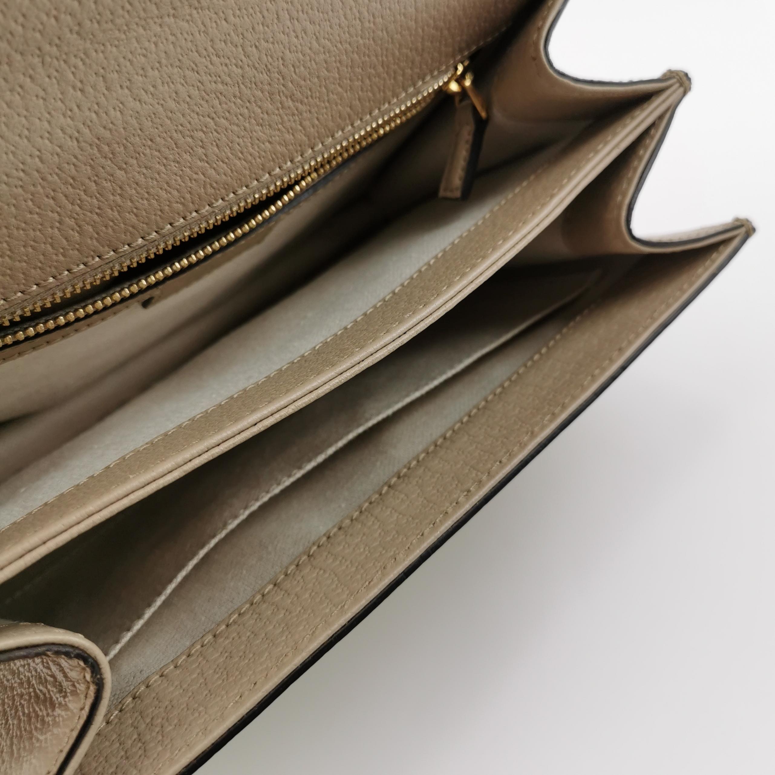 Gucci Ophidia Flap Top Handle Bag GG Coated Canvas — photo 7 of 13