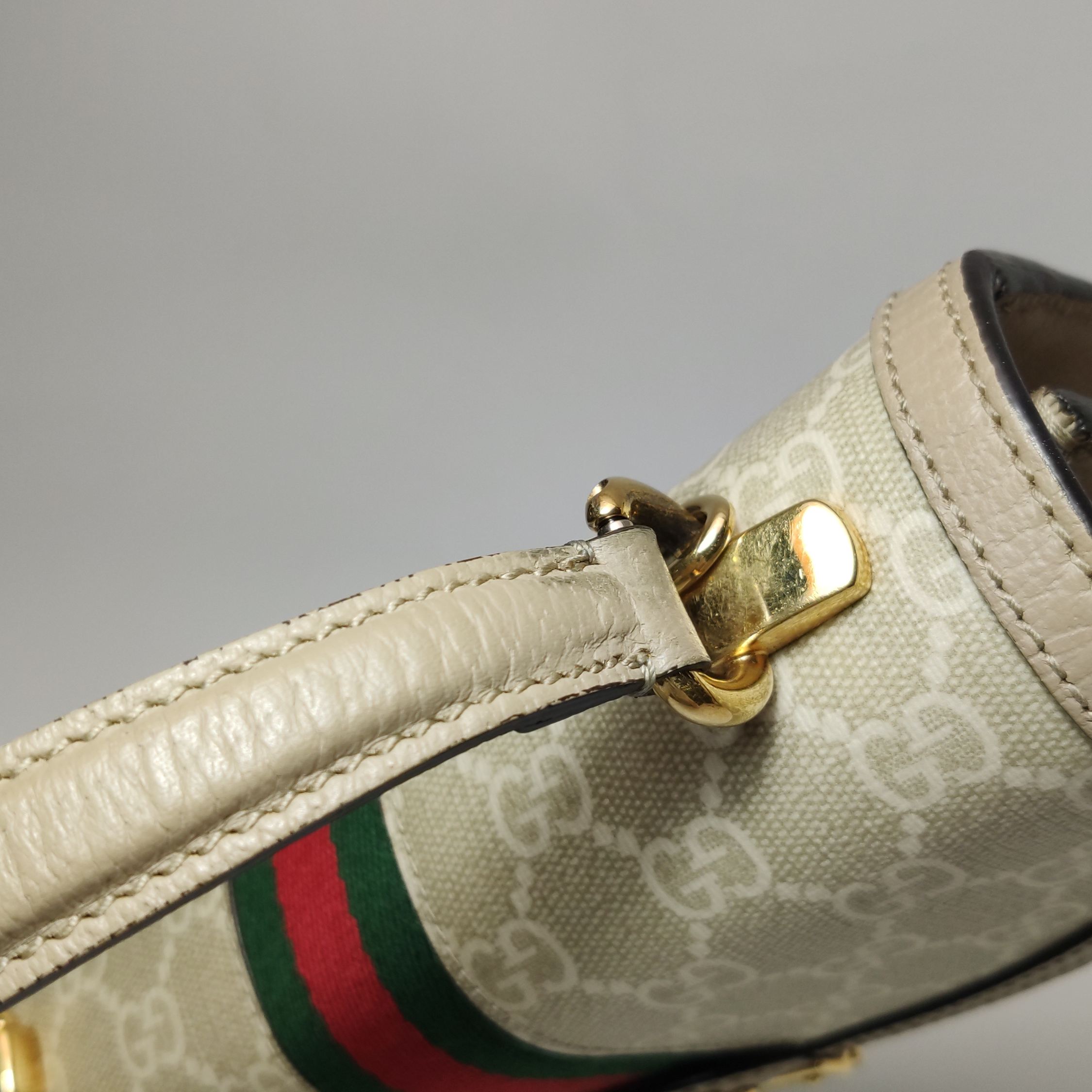 Gucci Ophidia Flap Top Handle Bag GG Coated Canvas — photo 11 of 13