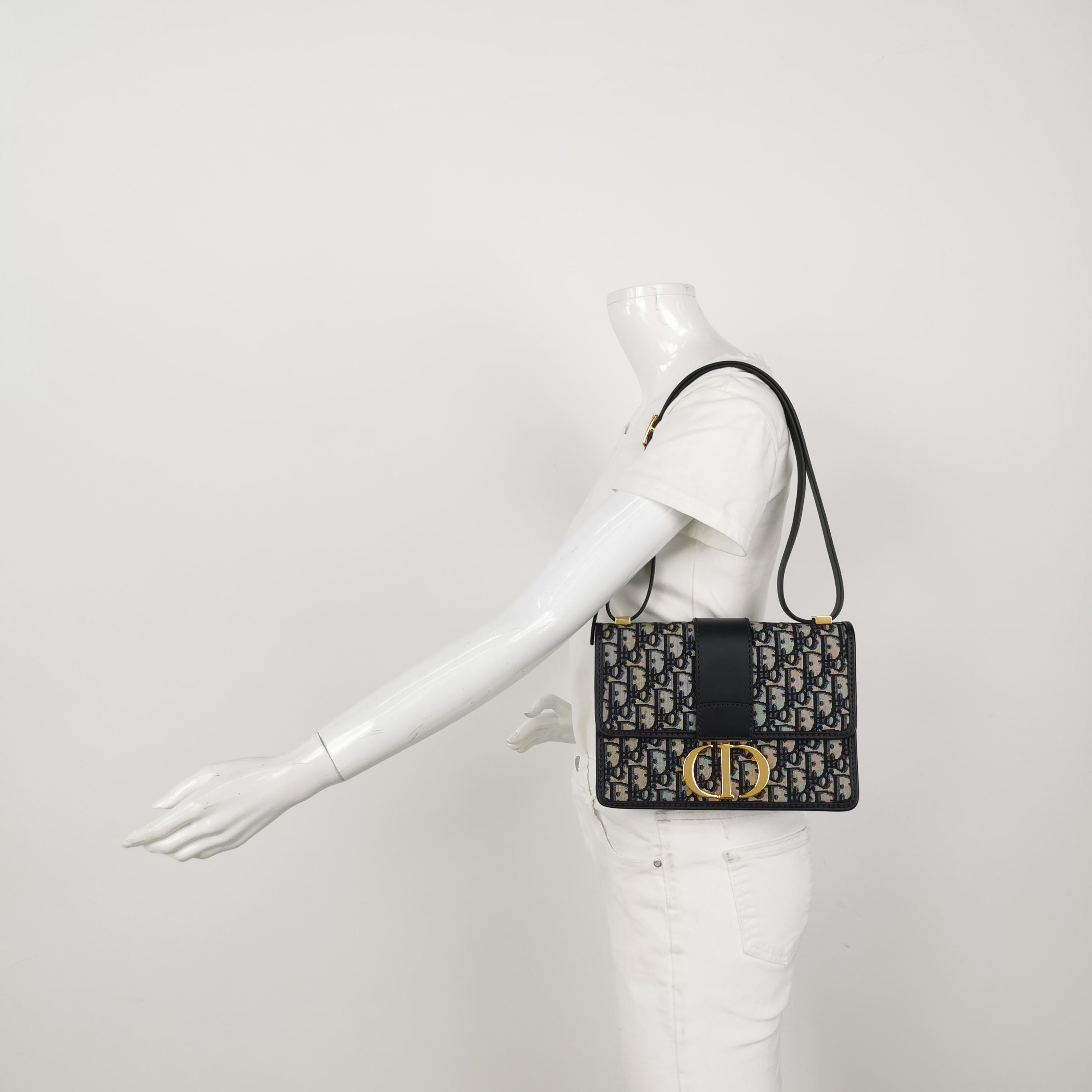 Christian Dior 30 Montaigne Flap Bag Oblique Canvas — alternate view