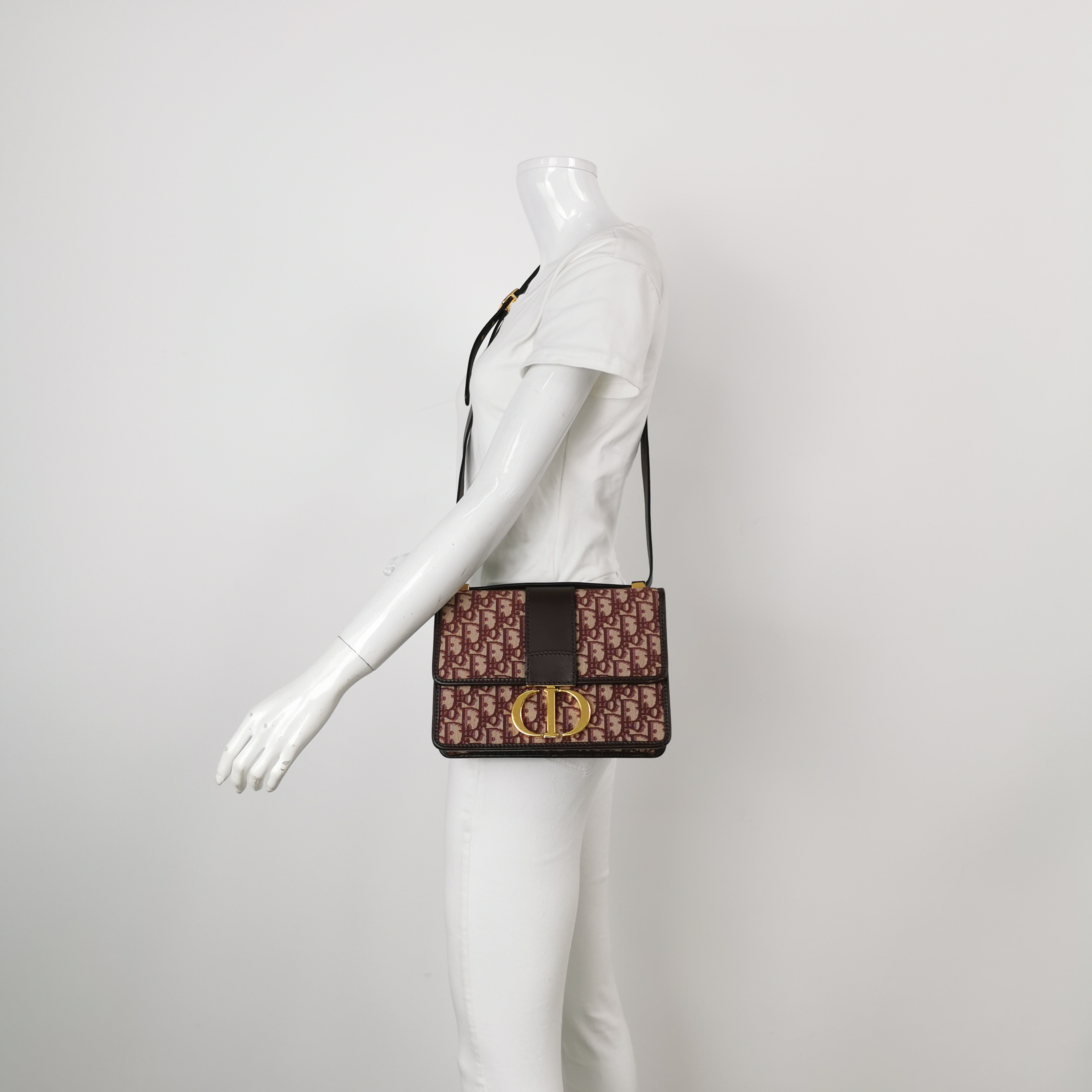 Christian Dior 30 Montaigne Flap Bag Oblique Canvas — alternate view