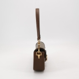 Gucci Horsebit 1955 Shoulder Bag GG Coated Canvas with Leather East West — thumbnail 4