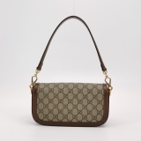 Gucci Horsebit 1955 Shoulder Bag GG Coated Canvas with Leather East West — thumbnail 5