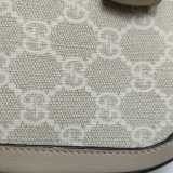 Gucci Horsebit 1955 Shoulder Bag GG Coated Canvas with Leather East West — thumbnail 7