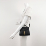 Saint Laurent Cassandra Top Handle Bag Leather Mini — thumbnail 2