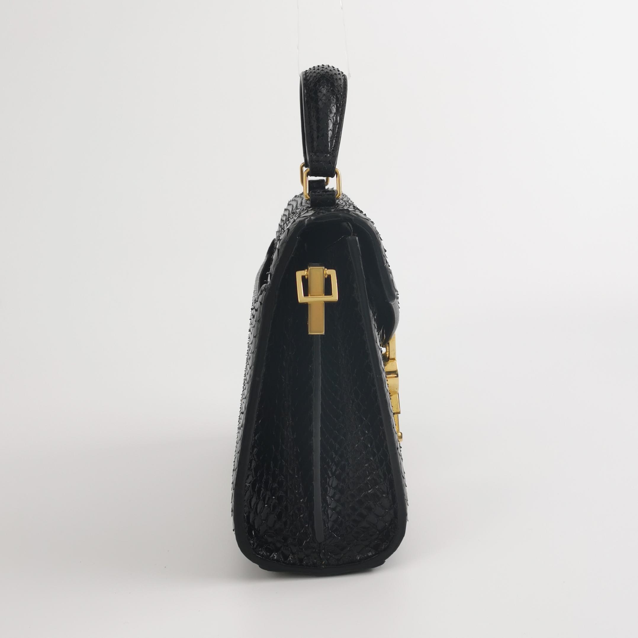 Saint Laurent Cassandra Top Handle Bag Leather Mini — photo 4 of 15