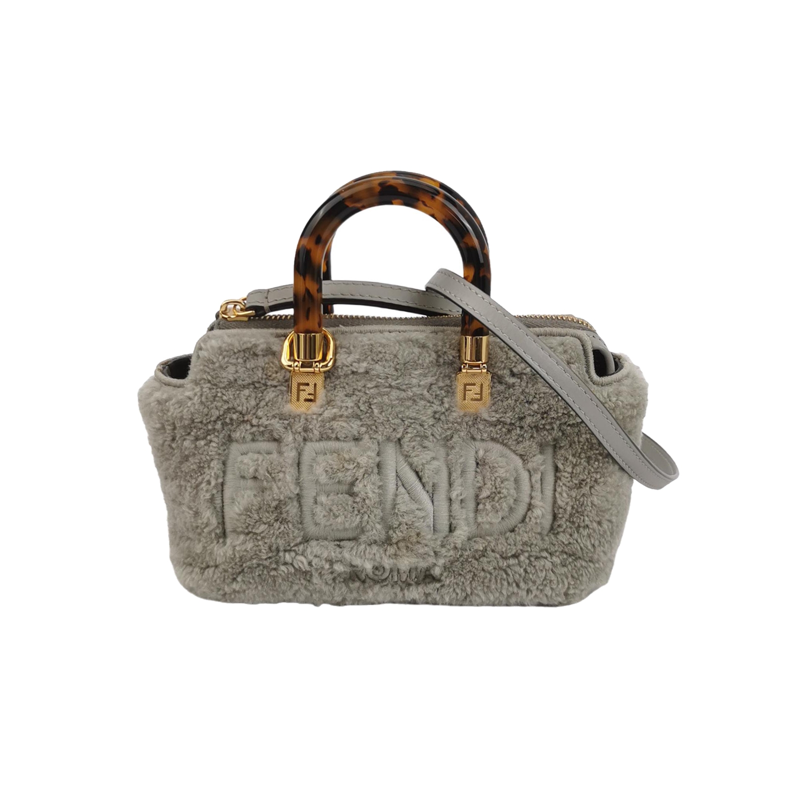  Fendi Logo By The Way Top Handle Bag Embossed Leather Mini — photo 1 of 14