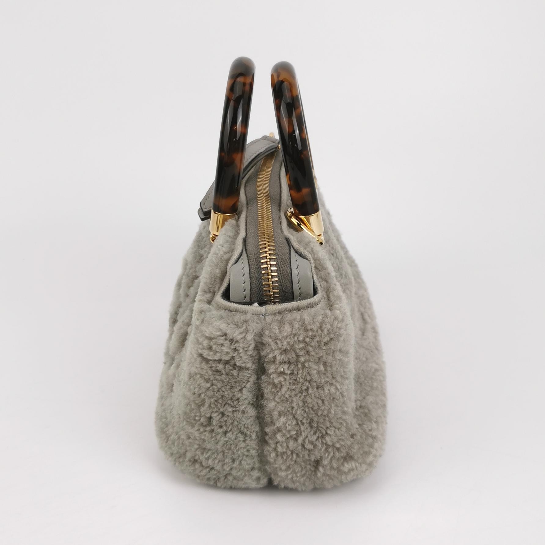  Fendi Logo By The Way Top Handle Bag Embossed Leather Mini — photo 4 of 14