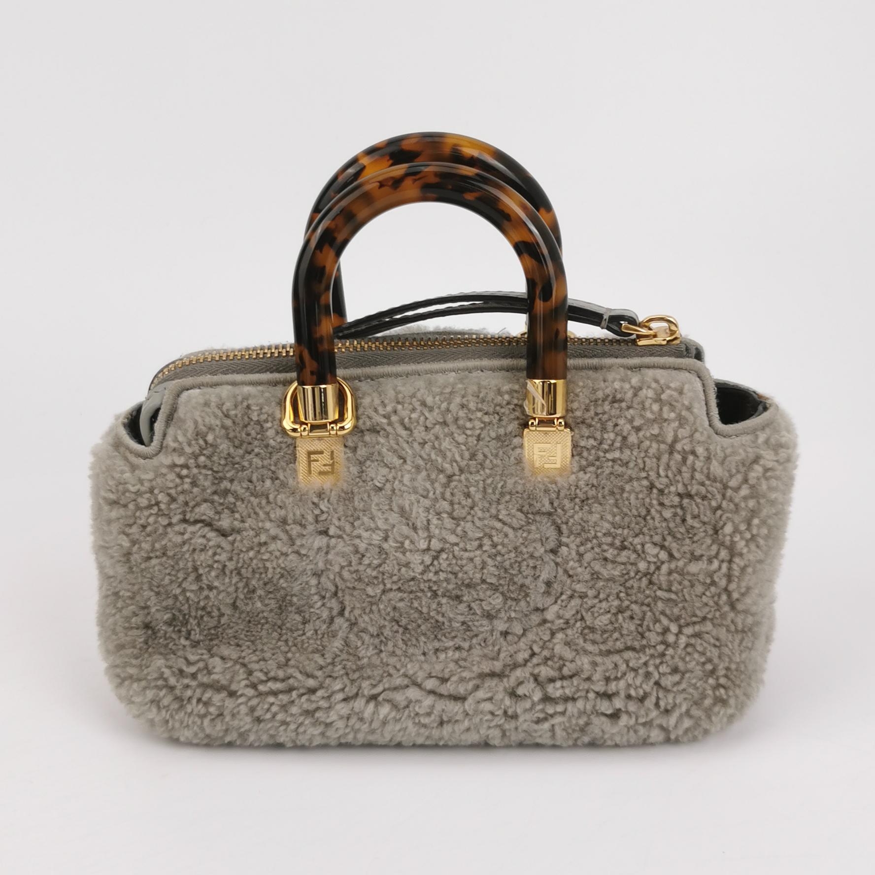  Fendi Logo By The Way Top Handle Bag Embossed Leather Mini — photo 5 of 14