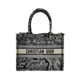 Christian Dior Book Tote Embroidered Canvas Large — thumbnail 1