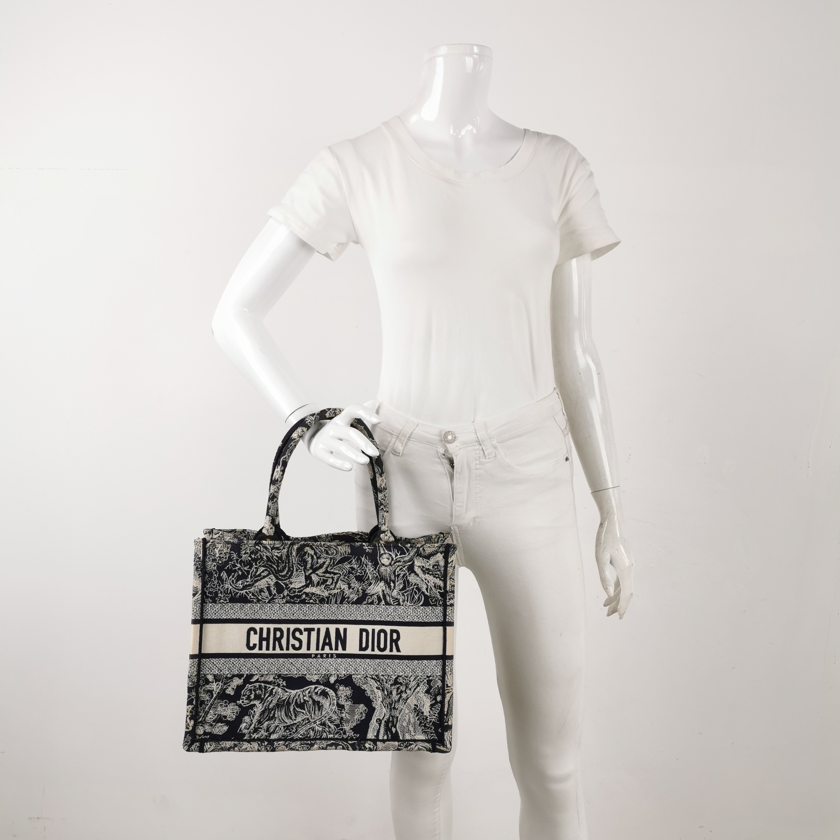 Christian Dior Book Tote Embroidered Canvas Large — alternate view