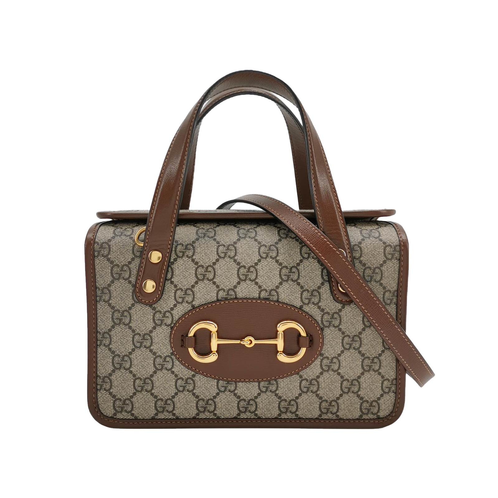 Gucci Horsebit 1955 Boston Bag GG Coated Canvas — photo 1 of 14