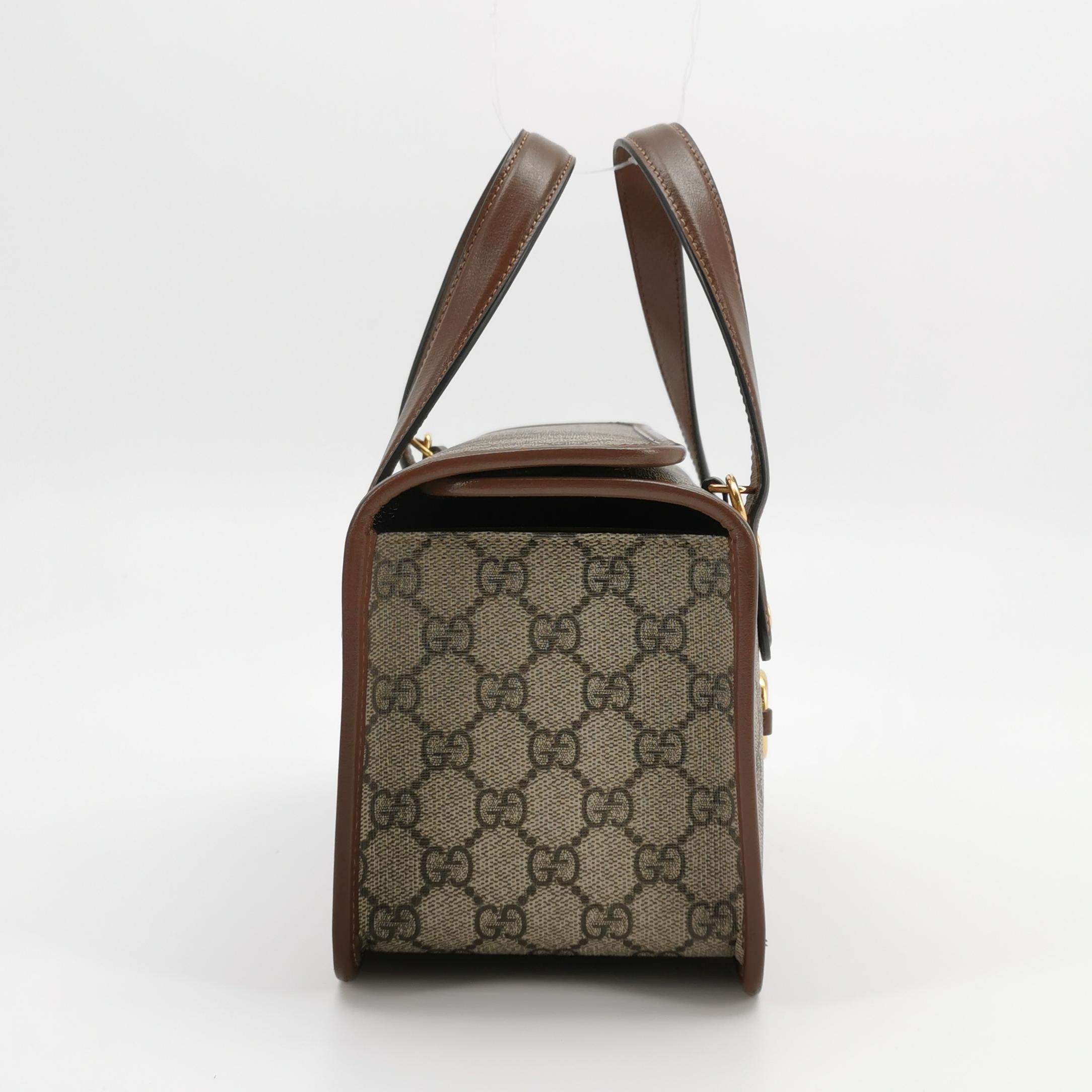 Gucci Horsebit 1955 Boston Bag GG Coated Canvas — photo 3 of 14