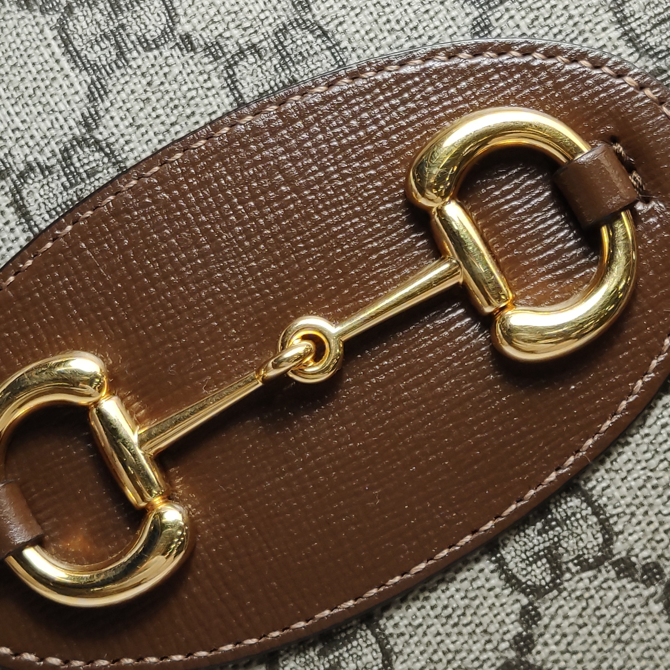 Gucci Horsebit 1955 Boston Bag GG Coated Canvas — photo 9 of 14