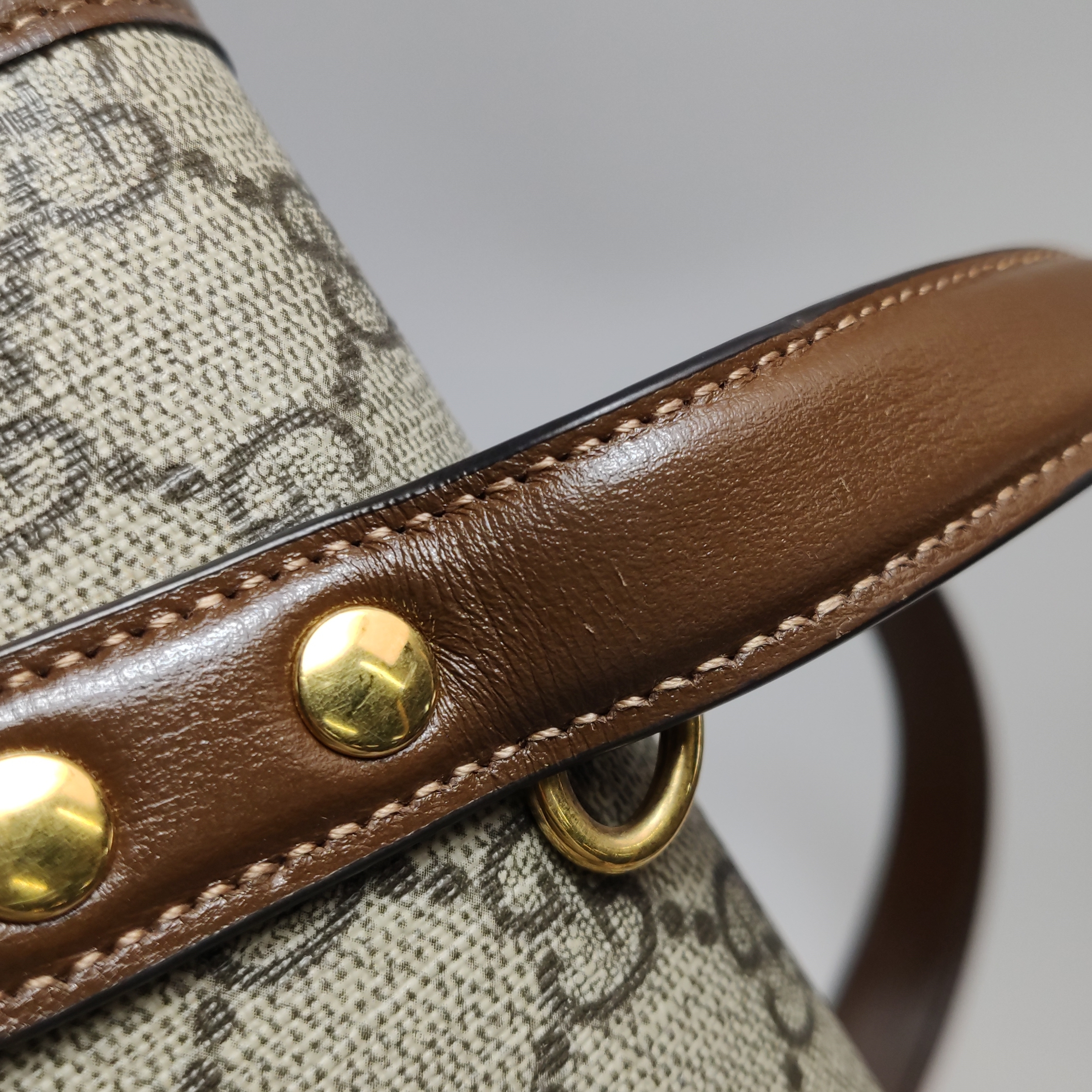 Gucci Horsebit 1955 Boston Bag GG Coated Canvas — photo 11 of 14
