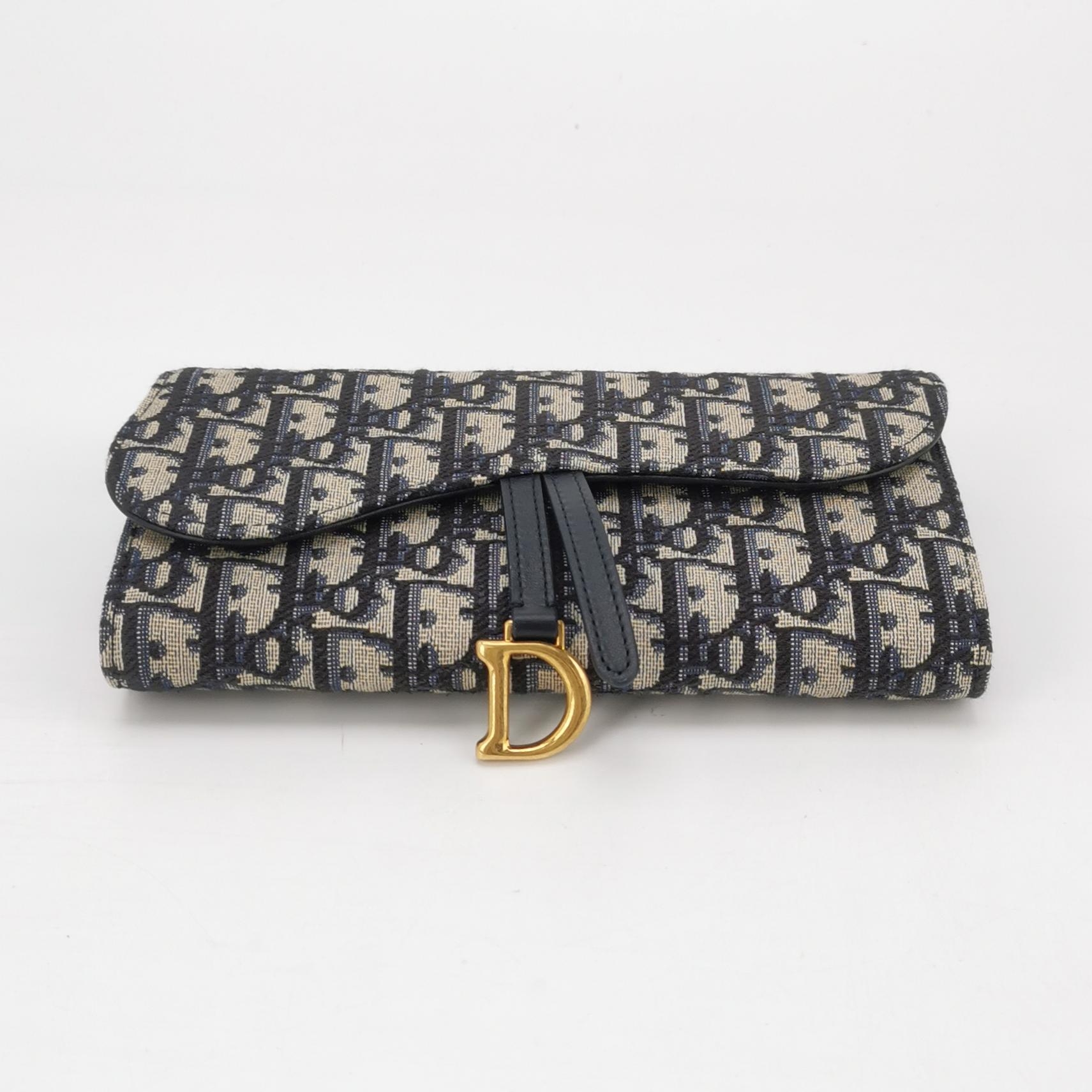 Christian Dior Saddle Chain Wallet Oblique Canvas — photo 6 of 8