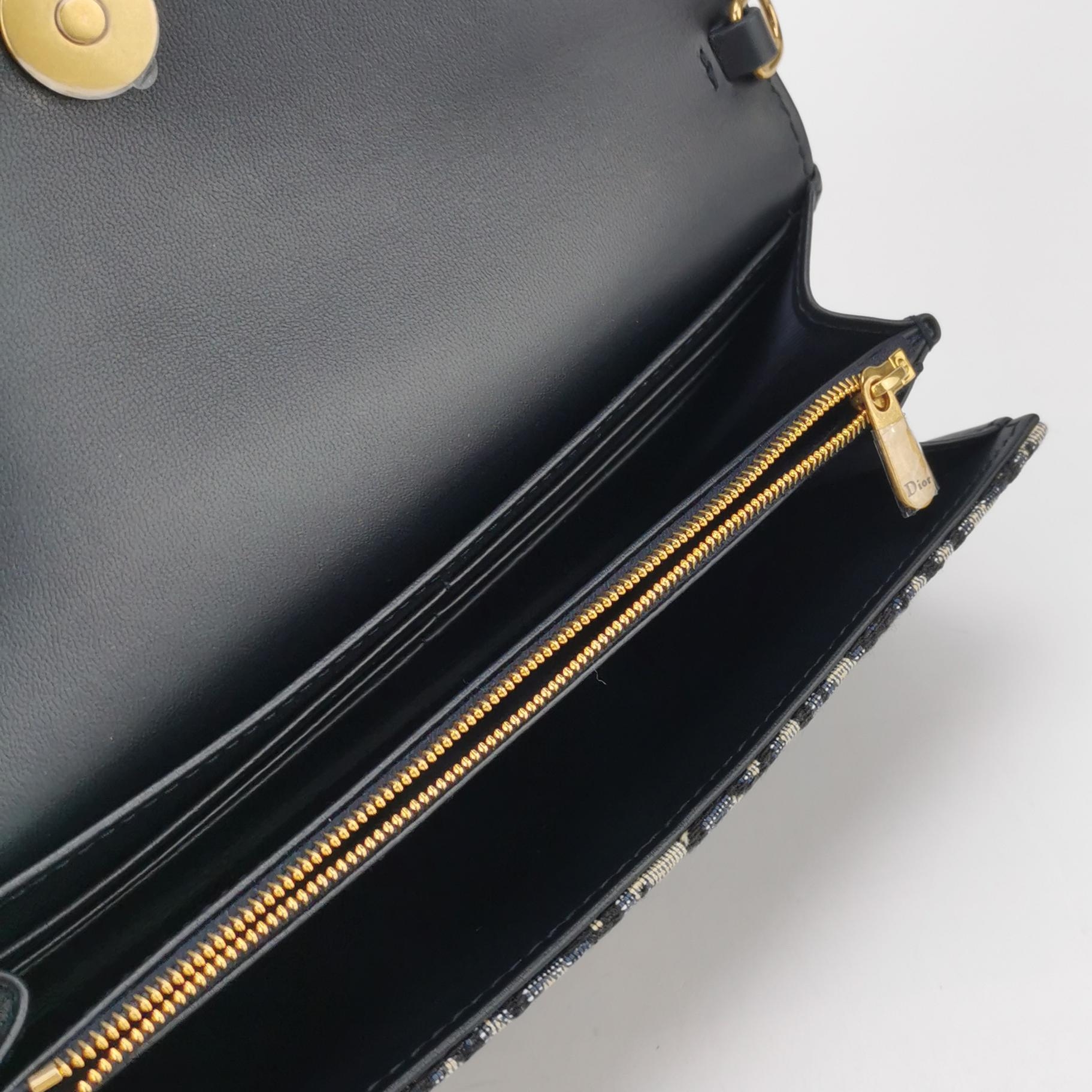 Christian Dior Saddle Chain Wallet Oblique Canvas — photo 7 of 8