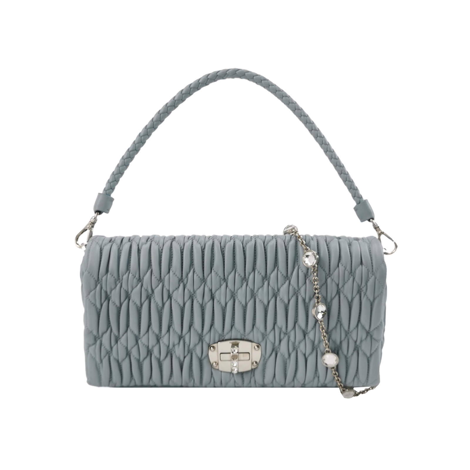 Miu Miu Crystal Clutch Matelasse Leather — photo 1 of 14