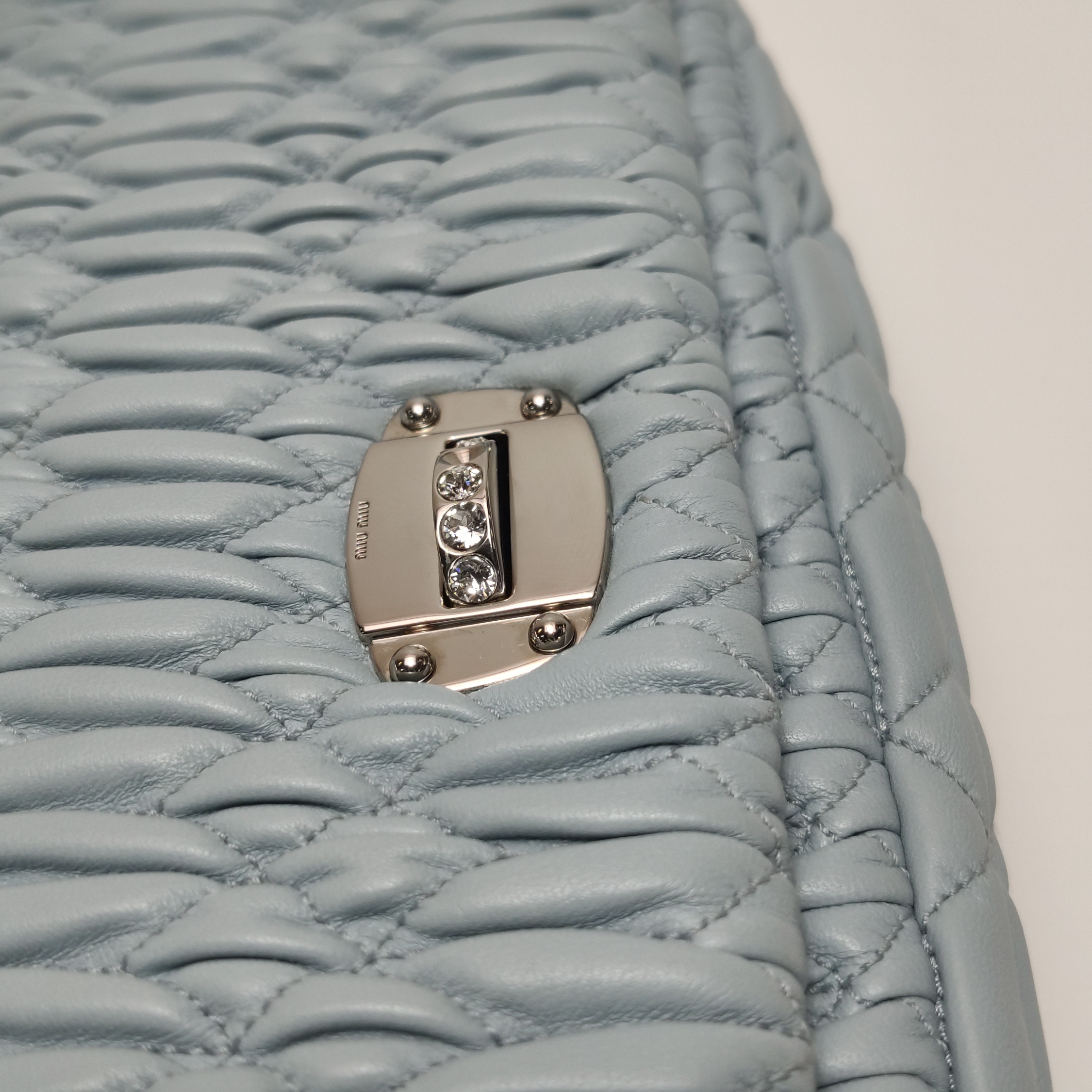 Miu Miu Crystal Clutch Matelasse Leather — photo 8 of 14