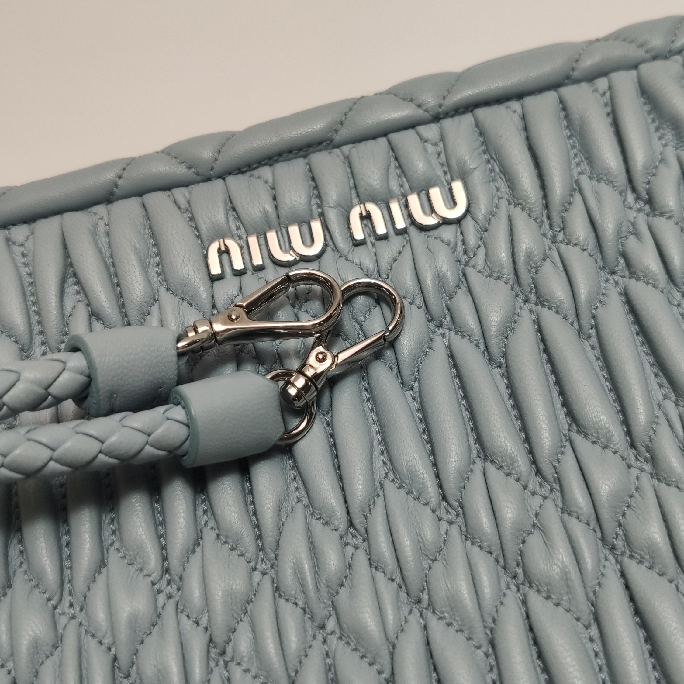 Miu Miu Crystal Clutch Matelasse Leather — photo 13 of 14