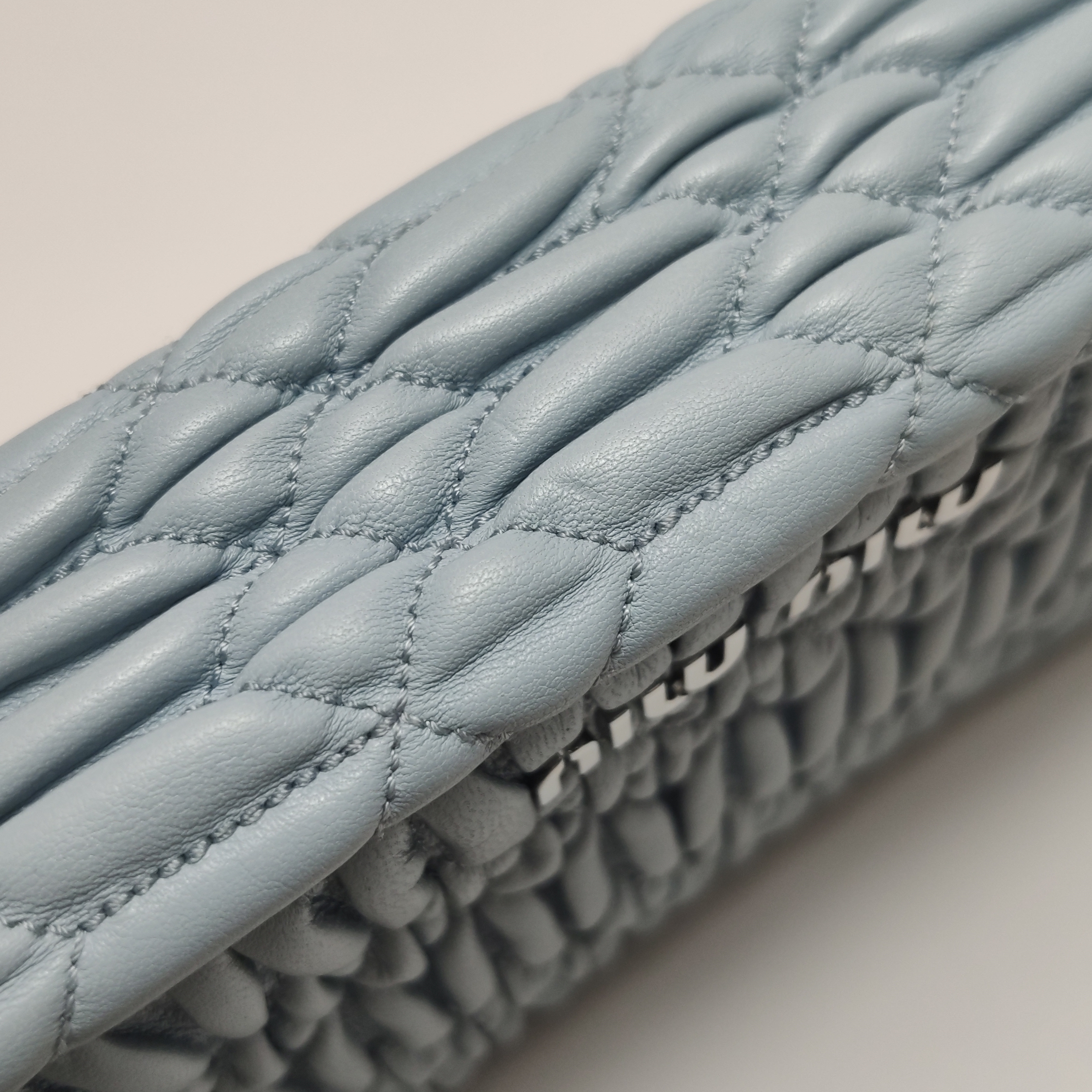 Miu Miu Crystal Clutch Matelasse Leather — photo 10 of 14