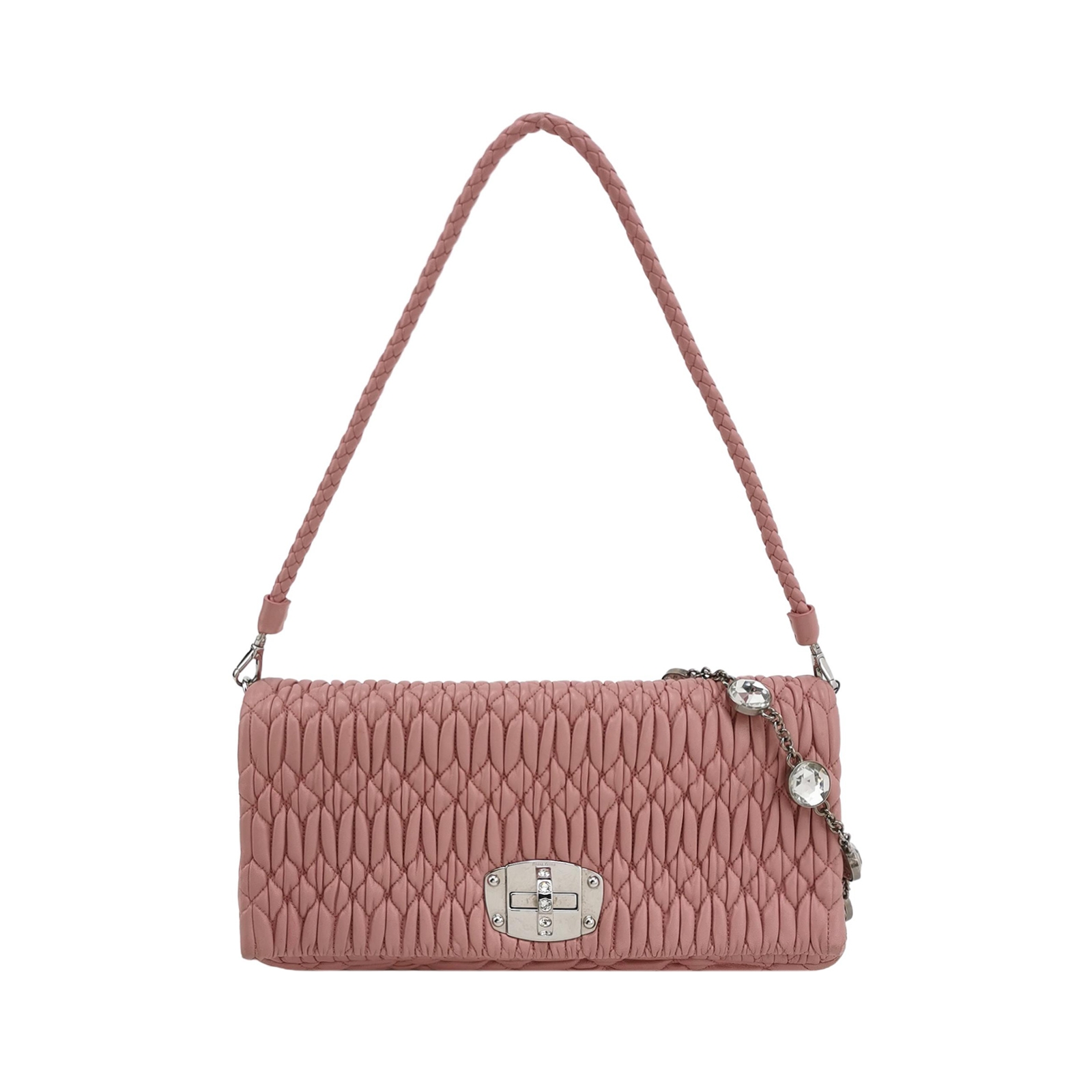 Miu Miu Crystal Clutch Matelasse Leather — photo 1 of 12
