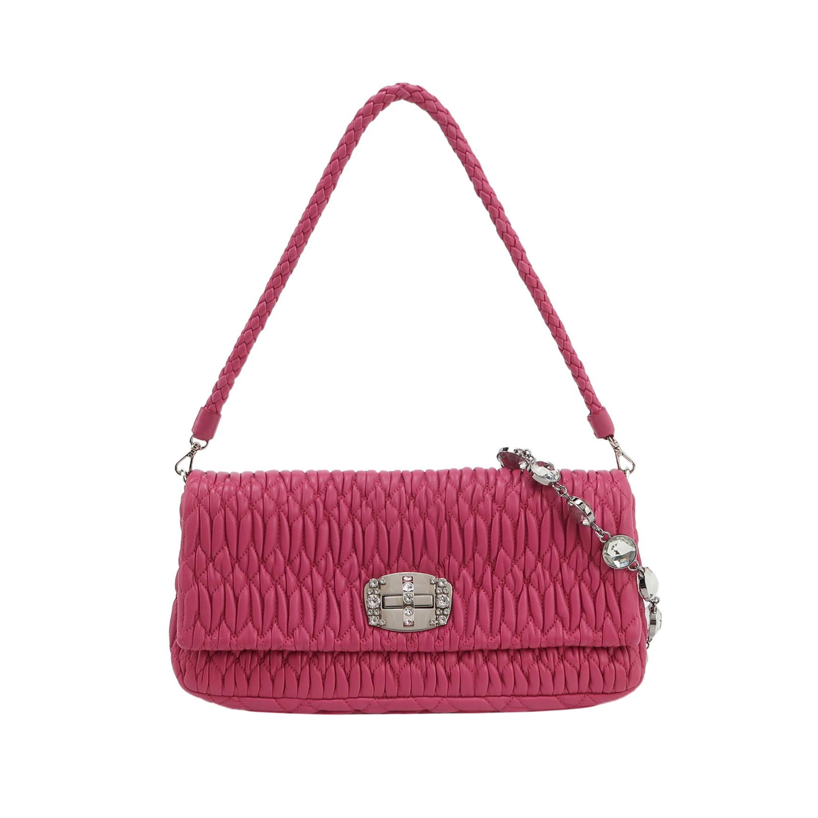 Miu Miu Crystal Clutch Matelasse Leather — photo 1 of 15