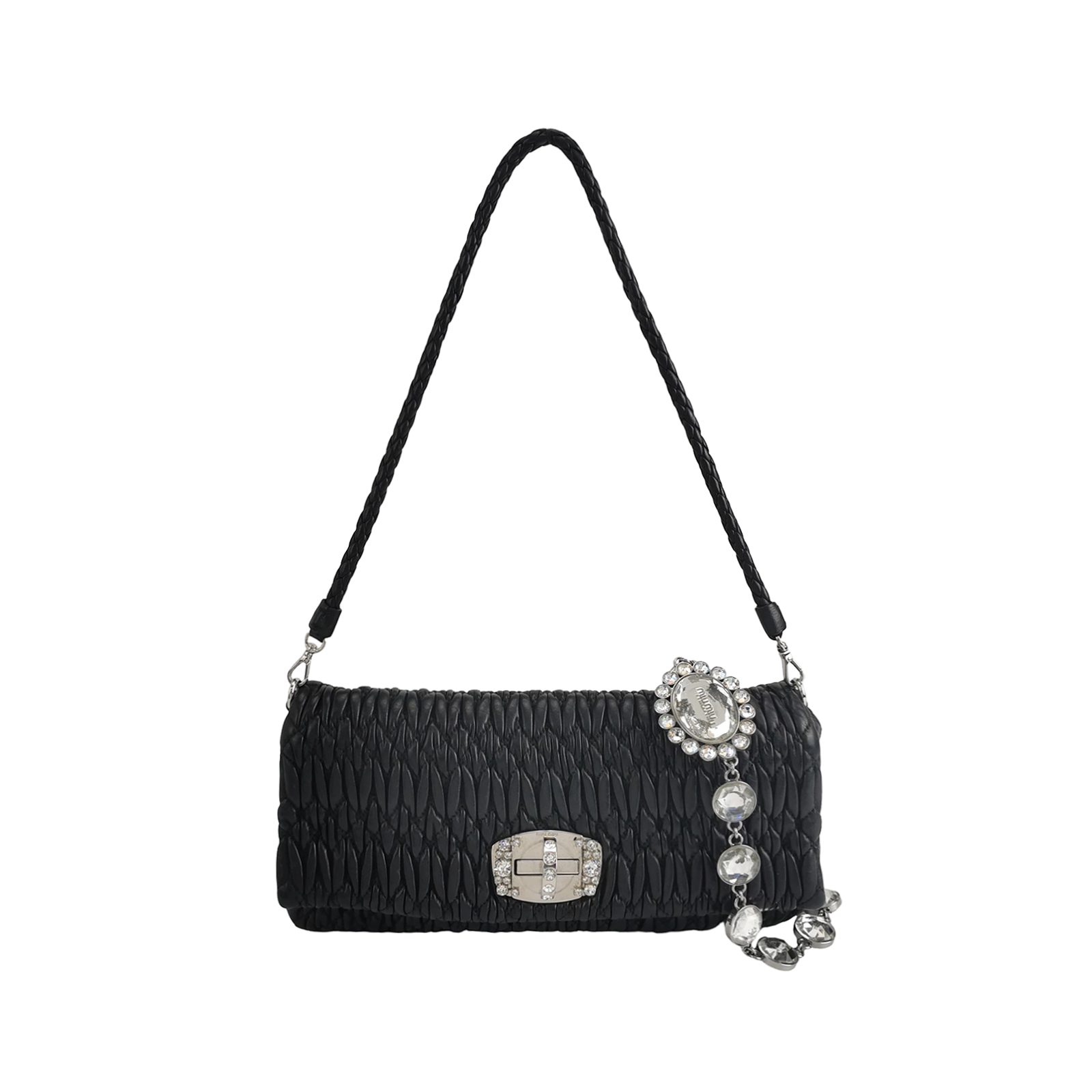 Miu Miu Crystal Clutch Matelasse Leather — photo 1 of 14