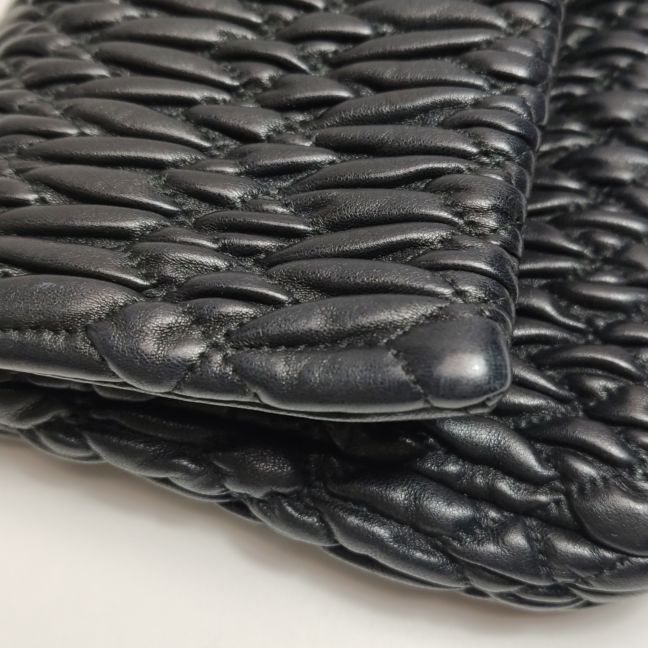 Miu Miu Crystal Clutch Matelasse Leather — photo 10 of 14