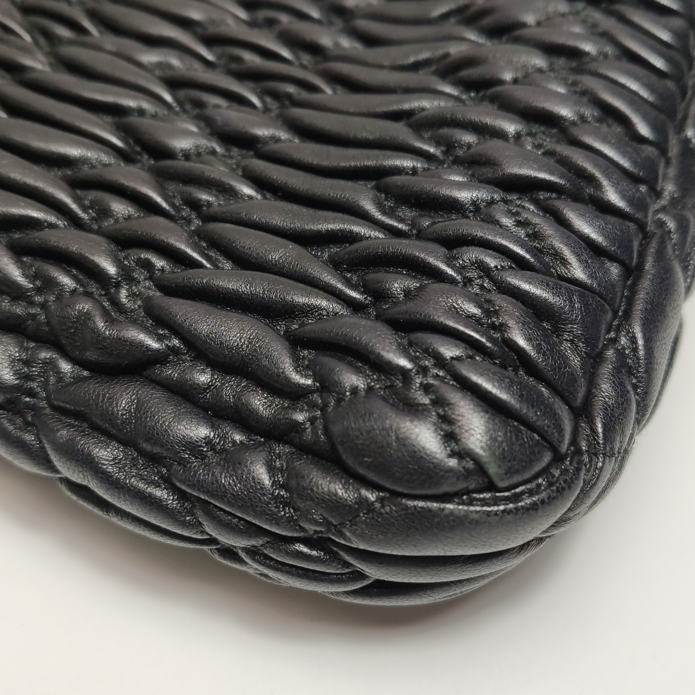 Miu Miu Crystal Clutch Matelasse Leather — photo 11 of 14