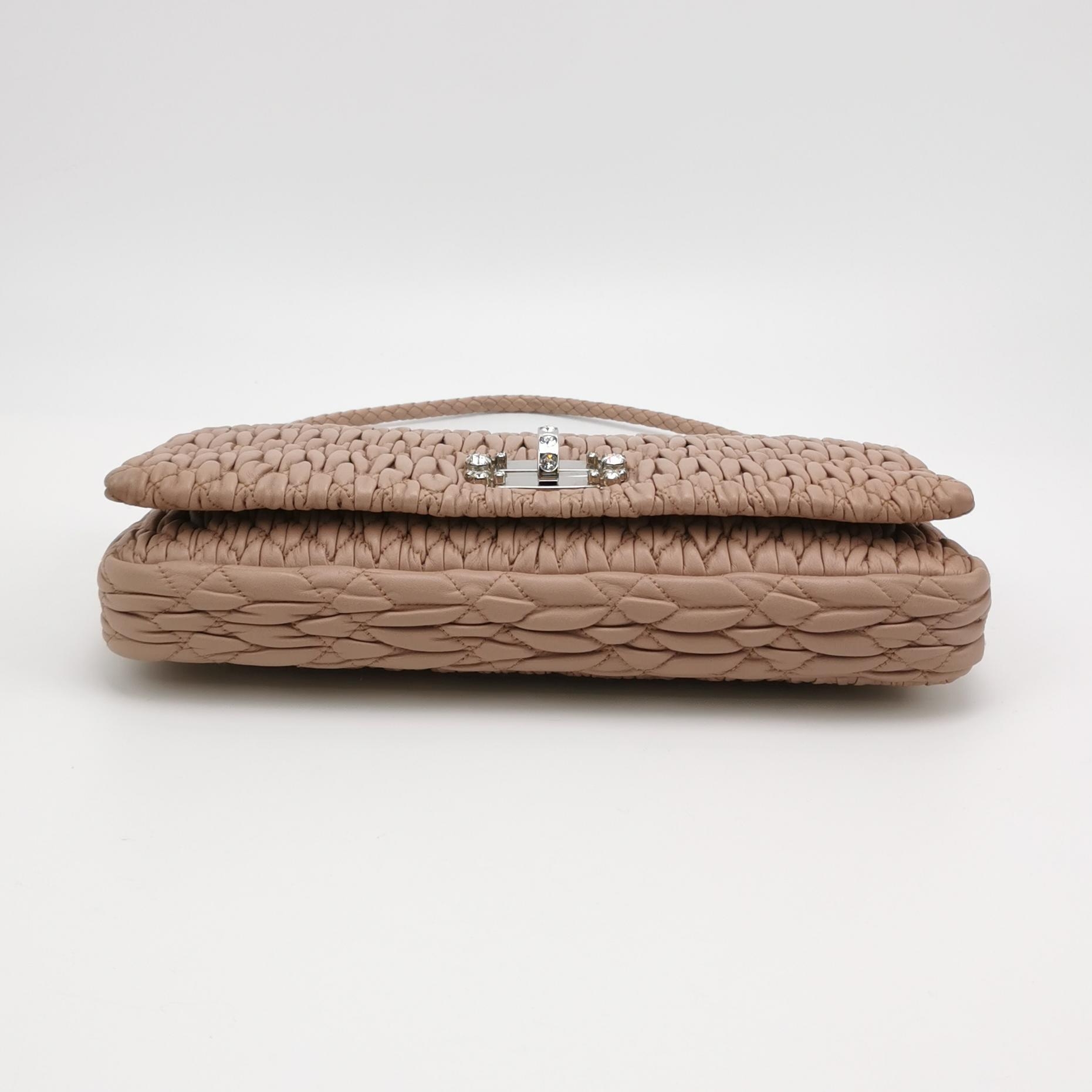 Miu Miu Crystal Clutch Matelasse Leather — photo 6 of 14