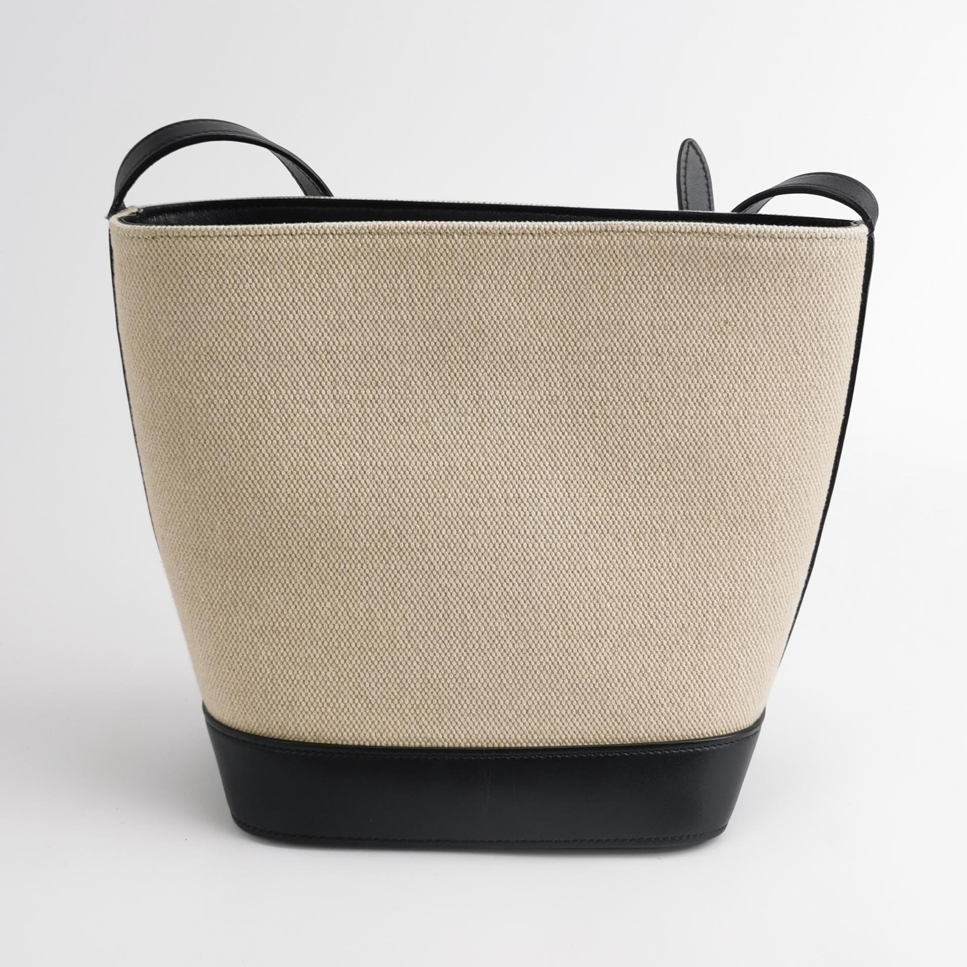 Celine Cuir Triomphe Bucket Bag Canvas Leather Small — photo 5 of 15