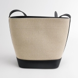 Celine Cuir Triomphe Bucket Bag Canvas Leather Small — thumbnail 5