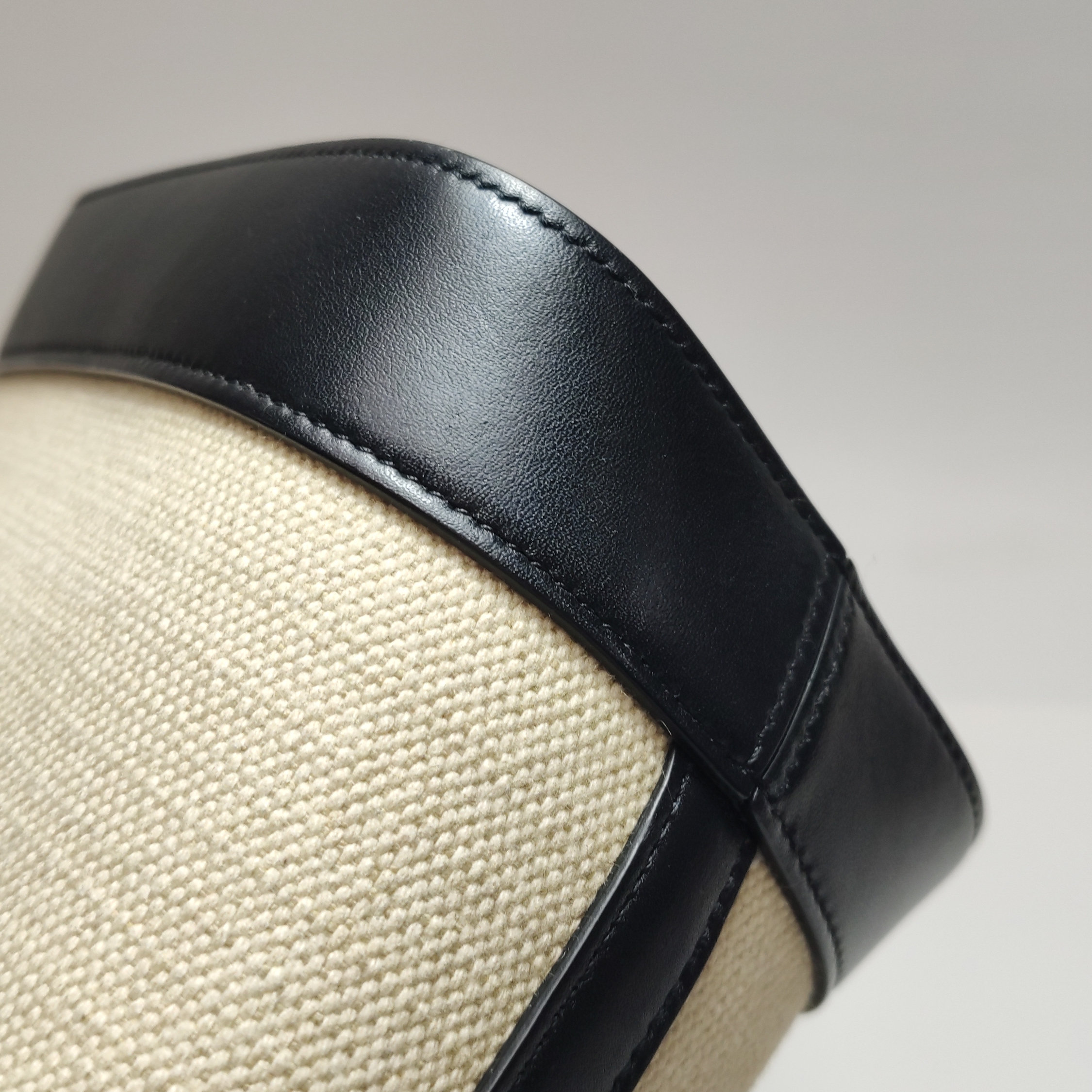 Celine Cuir Triomphe Bucket Bag Canvas Leather Small — photo 11 of 15