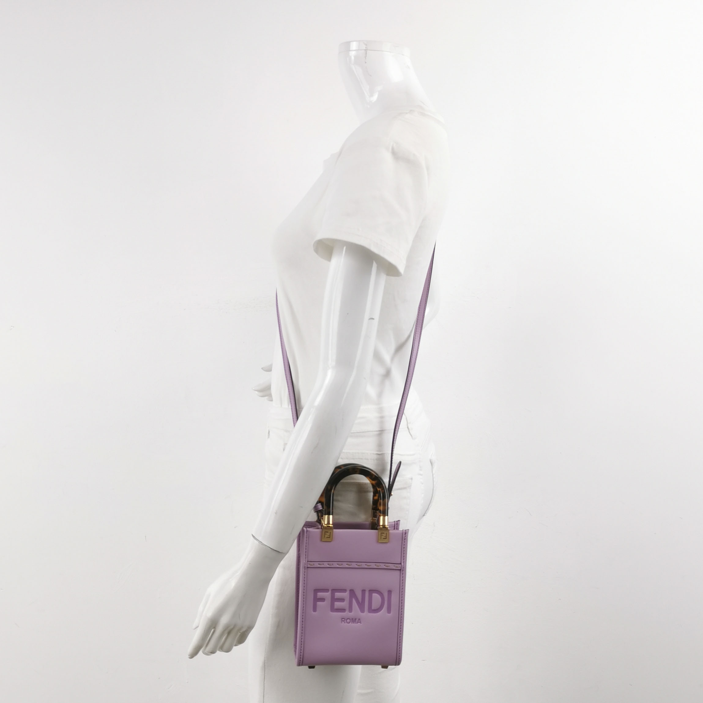 Fendi Sunshine Shopper Tote Leather Mini — alternate view